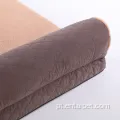 Sofá de almofada marrom macio macio